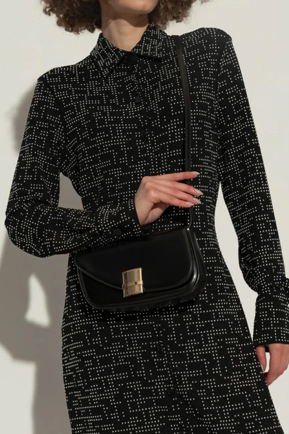 FERRAGAMO BLACK Shoulder bag `Fimma XS`