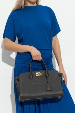 FERRAGAMO BLACK Shoulder bag "Noth-South Hobo Large"