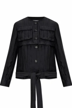 FERRAGAMO BLACK Silk jacket