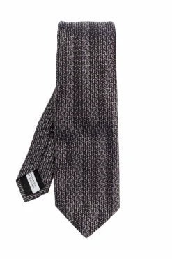 FERRAGAMO BLACK Silk tie