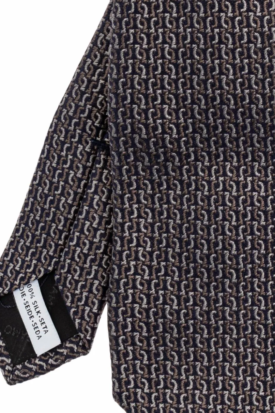 FERRAGAMO BLACK Silk tie