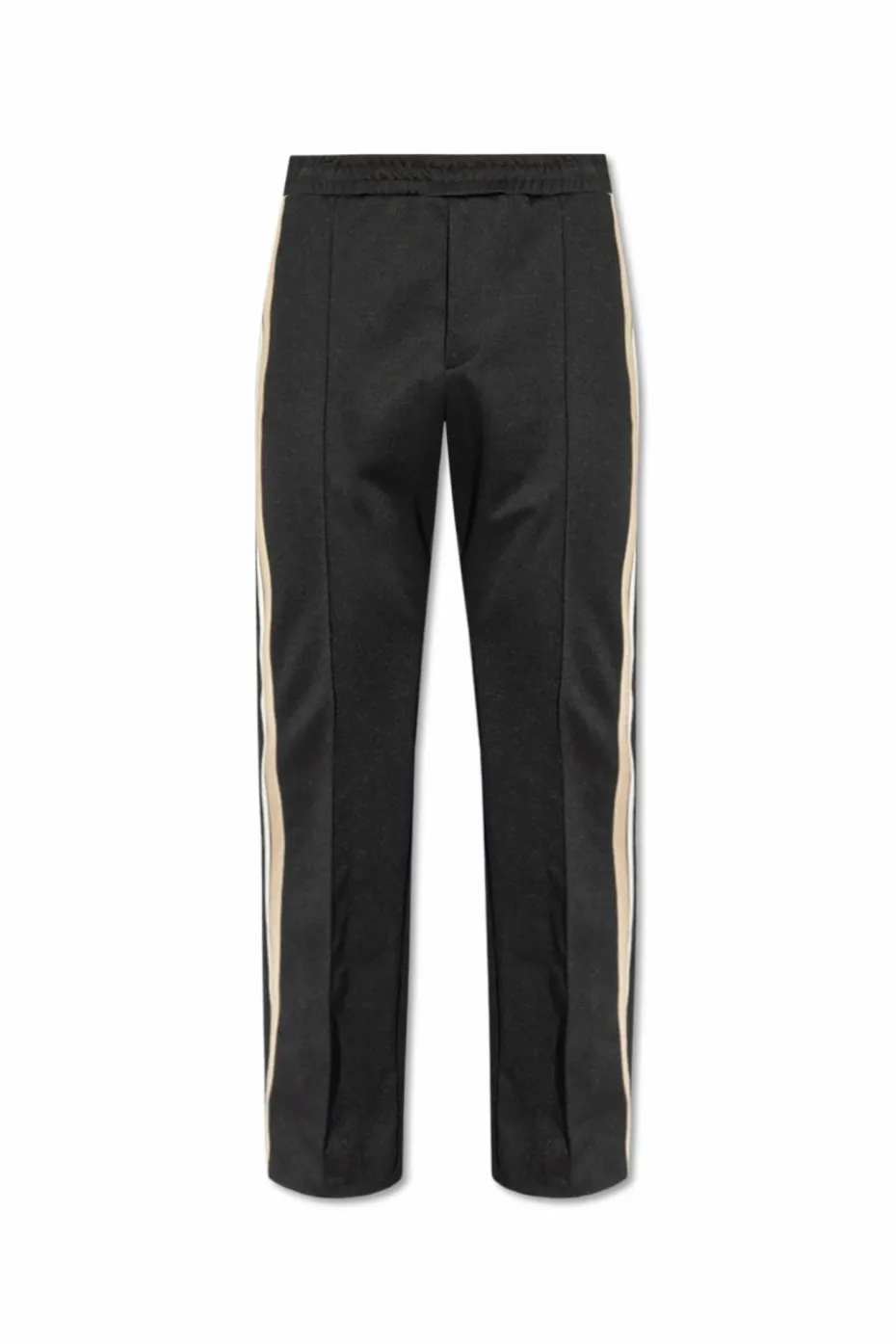FERRAGAMO BLACK Sweatpants with stripes