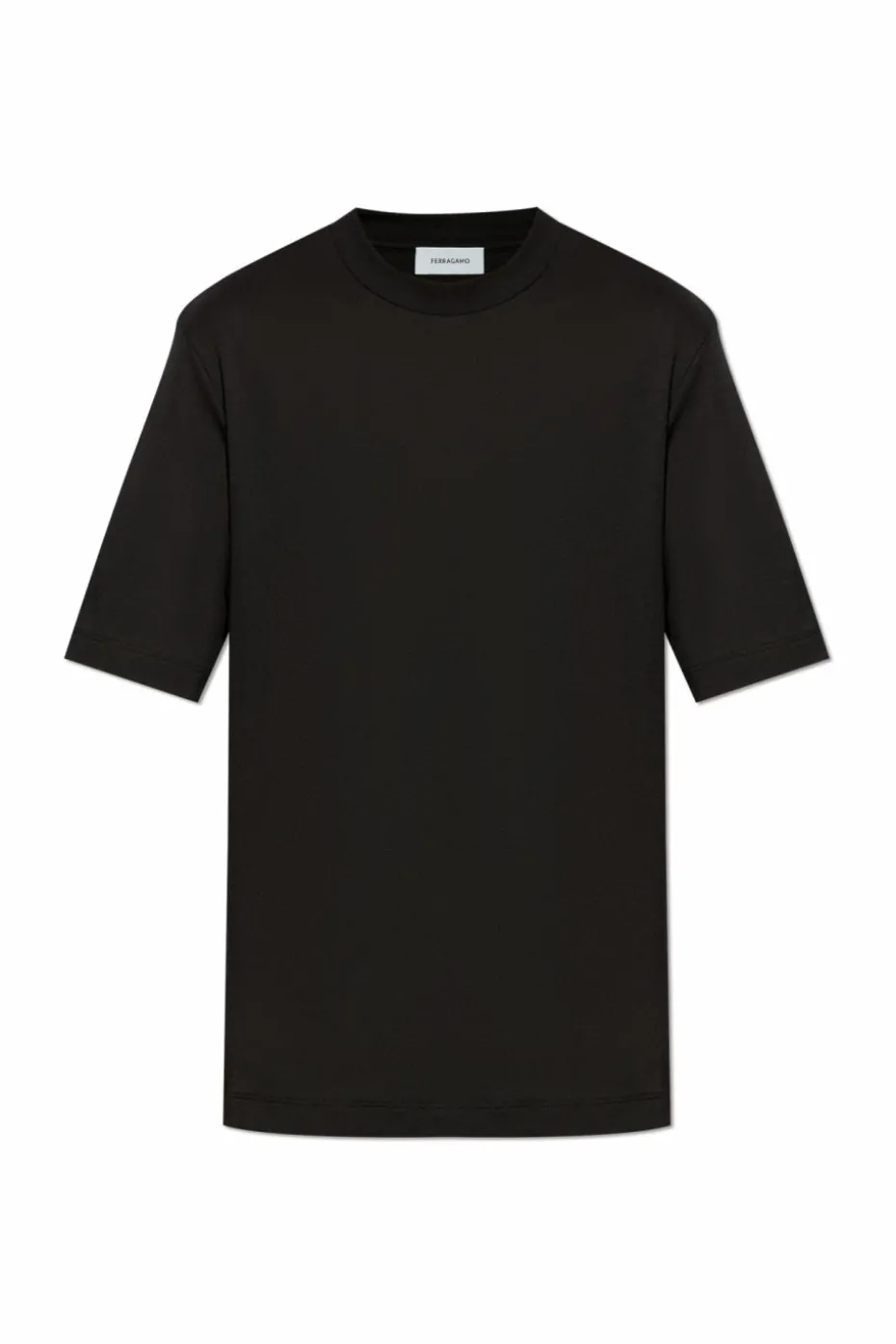 FERRAGAMO BLACK T-shirt with logo