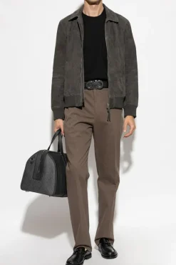 FERRAGAMO BLACK T-shirt with pocket