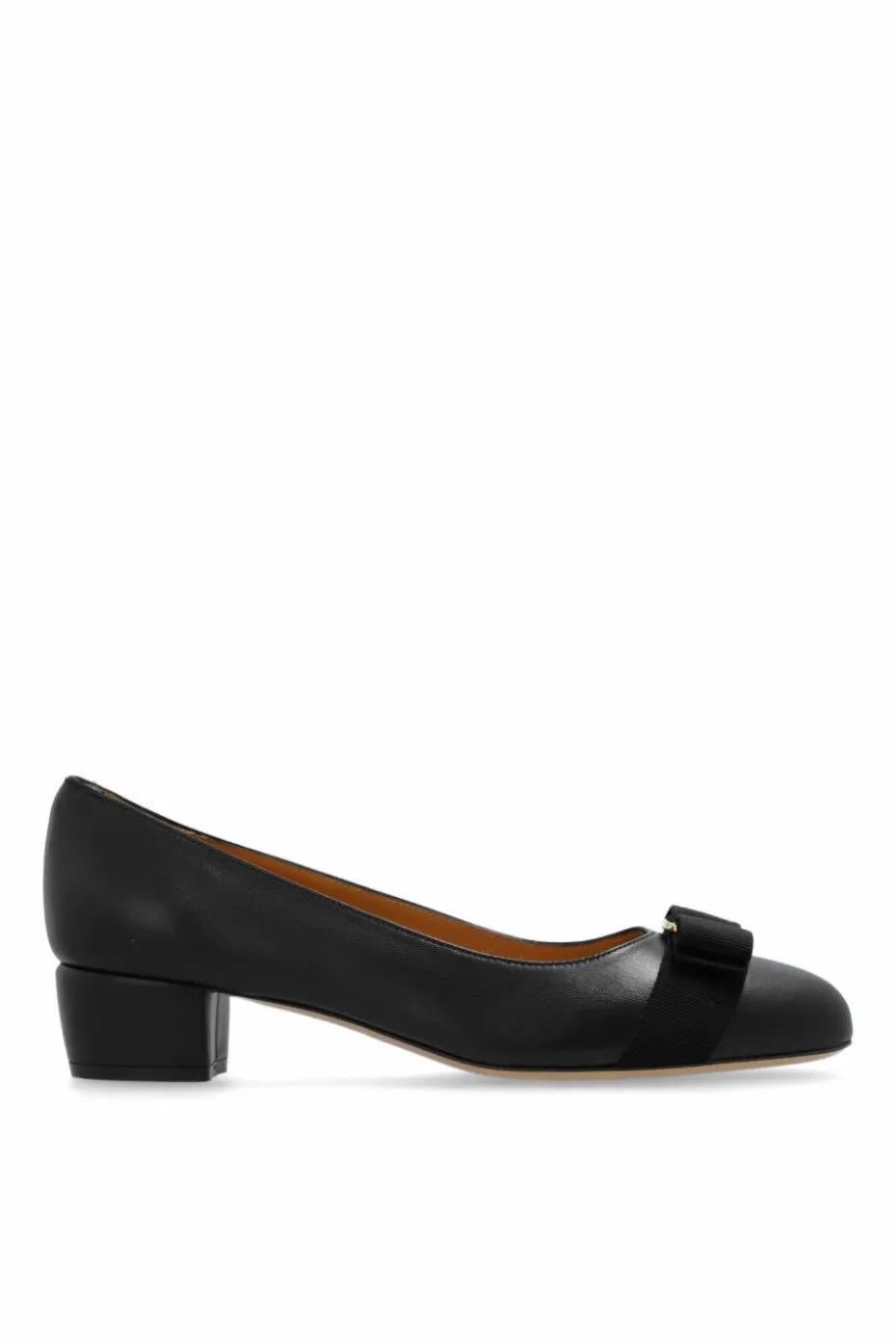 FERRAGAMO BLACK ‘Vara’ high-heeled shoes
