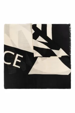 FERRAGAMO BLACK Wool scarf