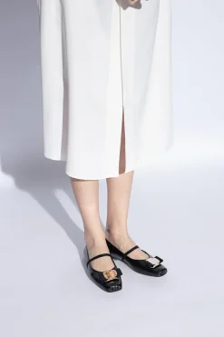FERRAGAMO BLACK ‘Zina’ ballet flats