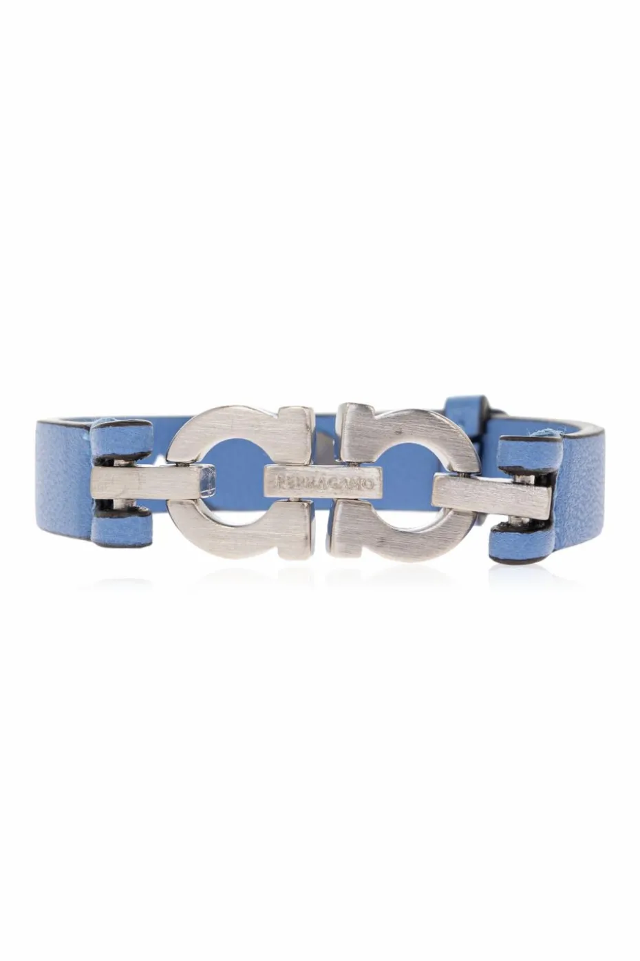 FERRAGAMO BLUE Leather bracelet