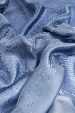 FERRAGAMO BLUE Silk scarf