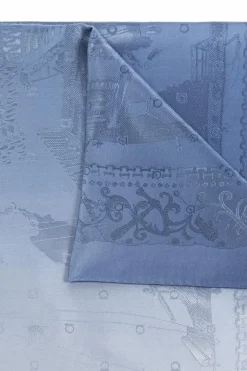 FERRAGAMO BLUE Silk scarf