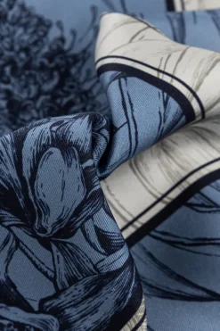 FERRAGAMO BLUE Silk scarf