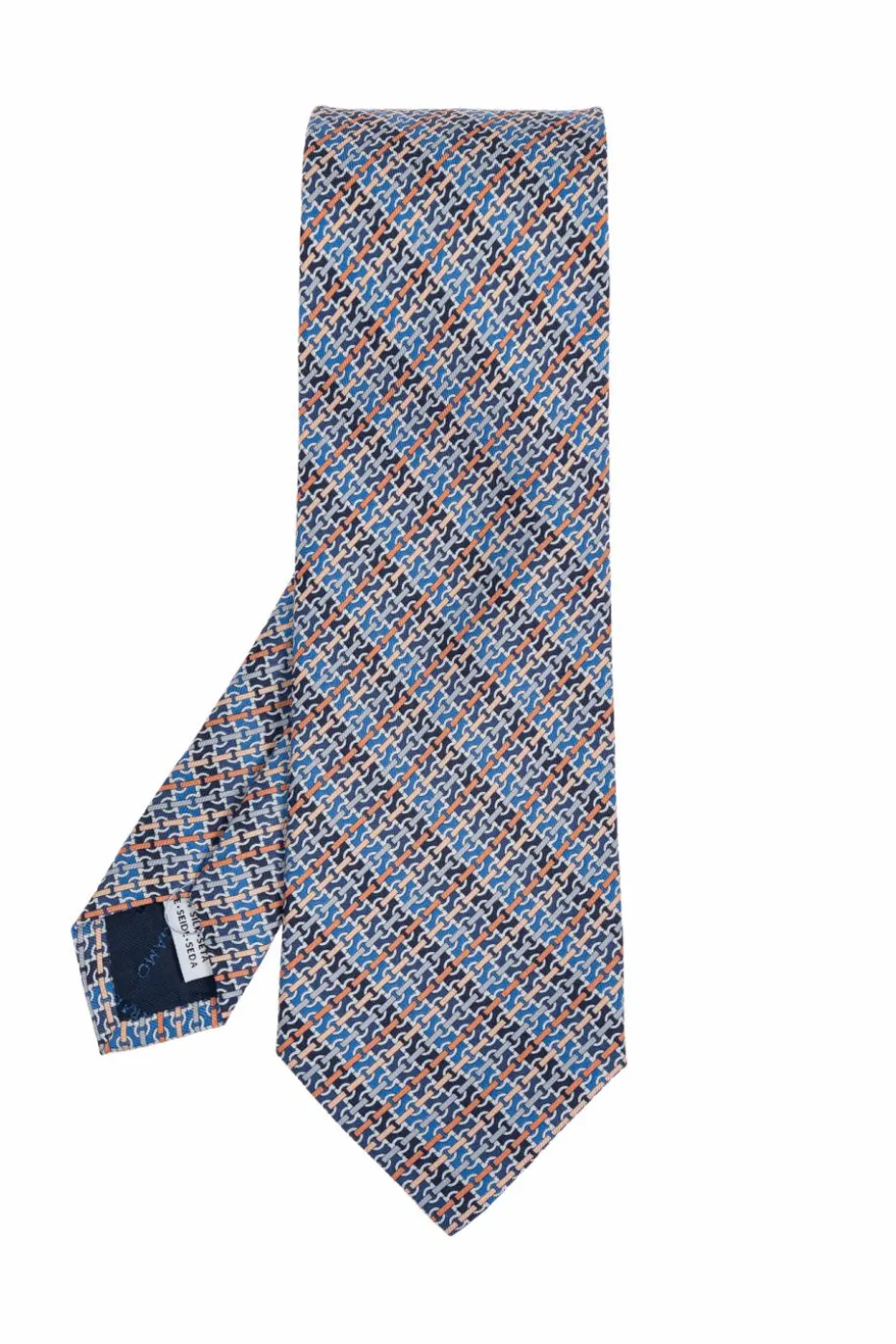 FERRAGAMO BLUE Silk tie