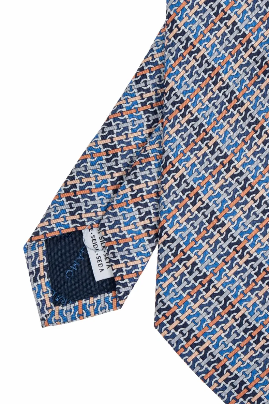 FERRAGAMO BLUE Silk tie