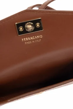FERRAGAMO BROWN Belt bag