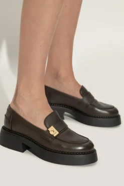 FERRAGAMO BROWN "Caminia" loafers shoes