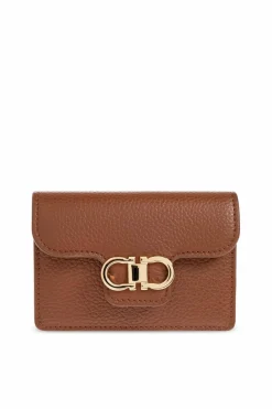 FERRAGAMO BROWN Card case