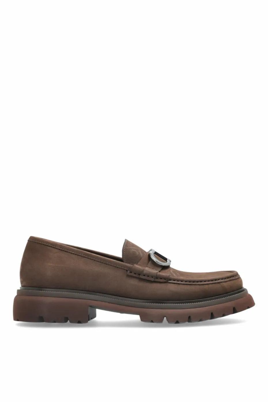 FERRAGAMO BROWN "Cocoon" loafers