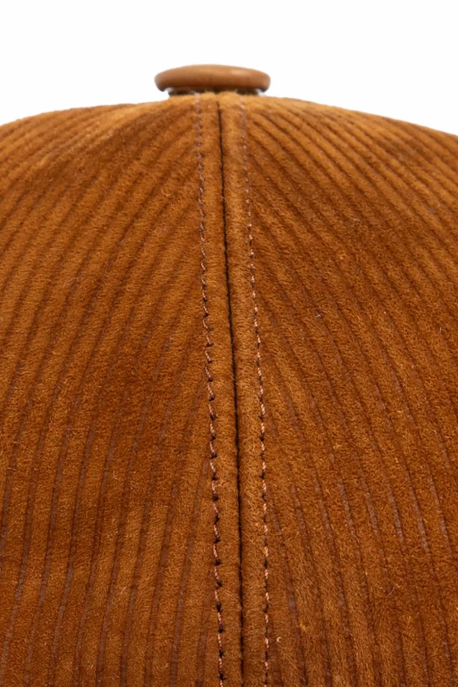 FERRAGAMO BROWN Corduroy baseball cap