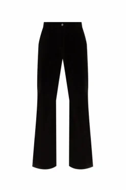 FERRAGAMO BROWN Corduroy pants