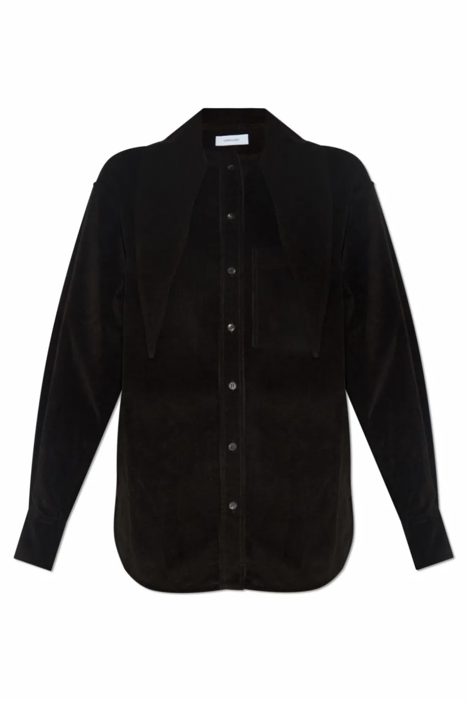 FERRAGAMO BROWN Corduroy shirt