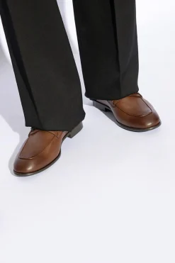 FERRAGAMO BROWN ‘Desio’ loafers