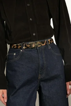 FERRAGAMO BROWN Double-sided belt