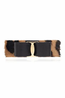 FERRAGAMO BROWN Hair clip