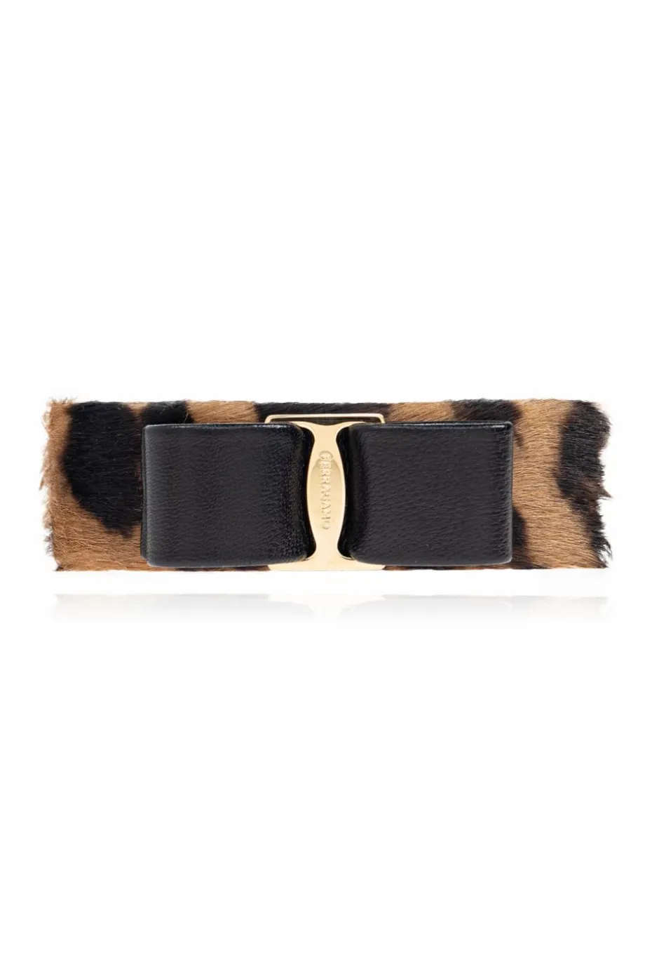 FERRAGAMO BROWN Hair clip