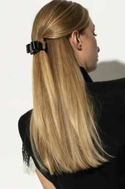 FERRAGAMO BROWN Hair clip