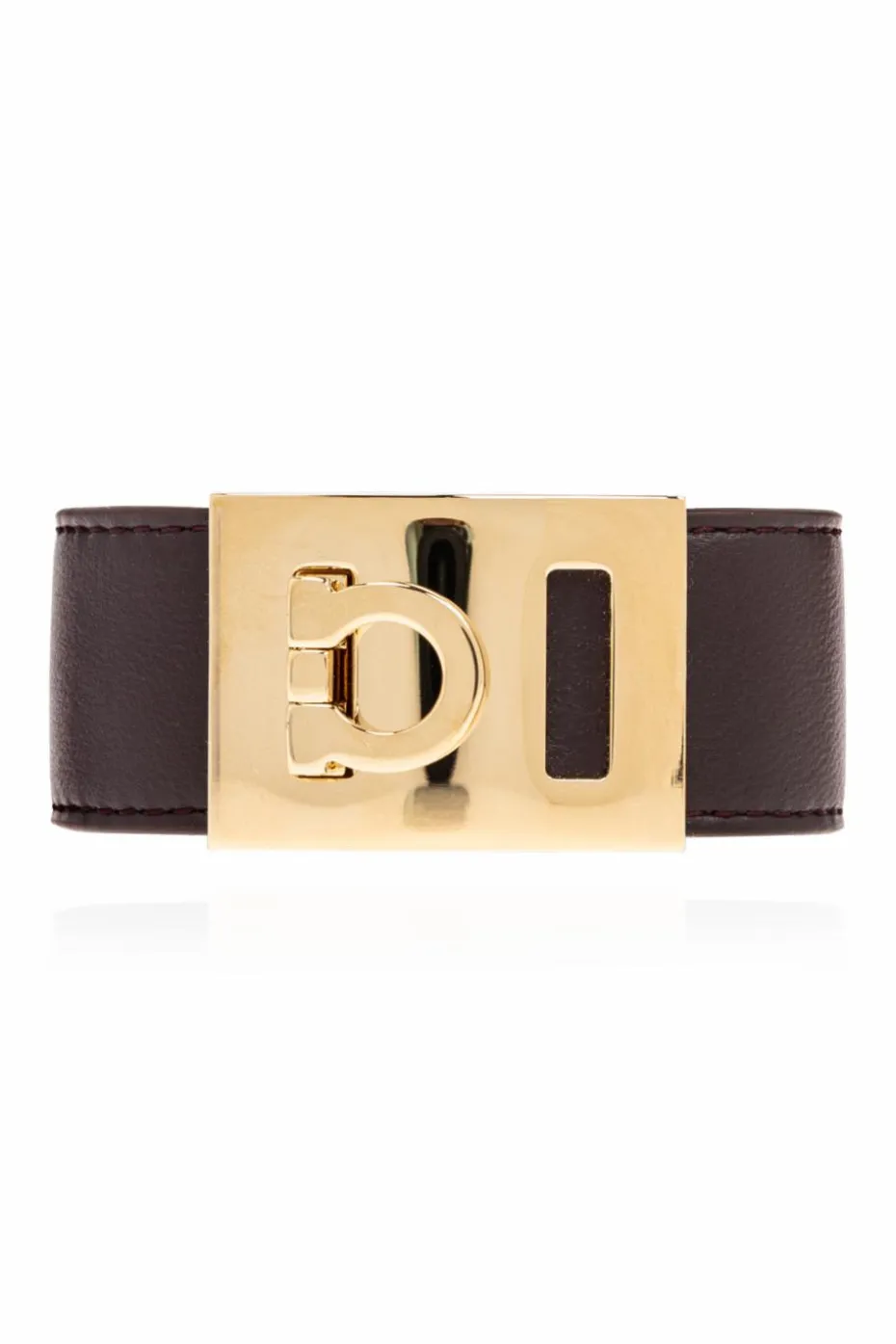 FERRAGAMO BROWN Leather Bracelet