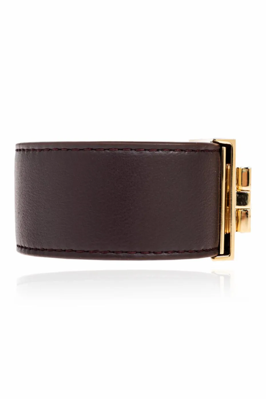FERRAGAMO BROWN Leather Bracelet