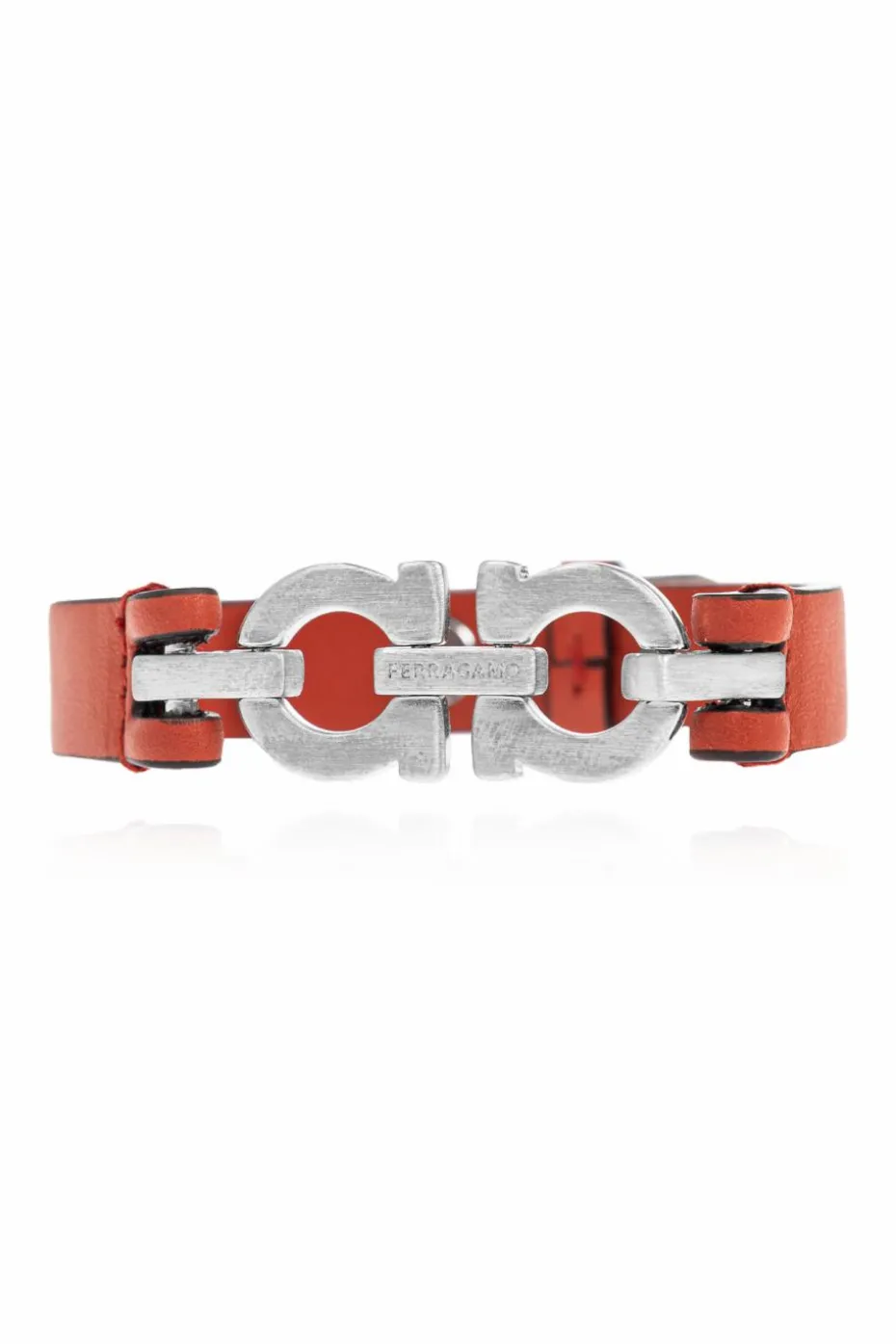 FERRAGAMO BROWN Leather bracelet