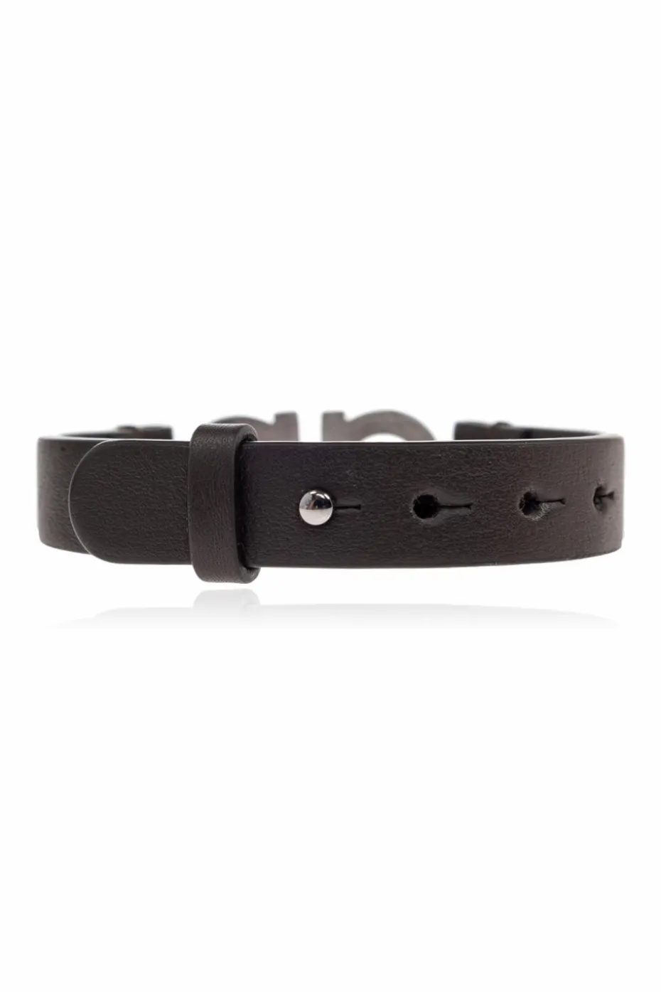 FERRAGAMO BROWN Leather bracelet