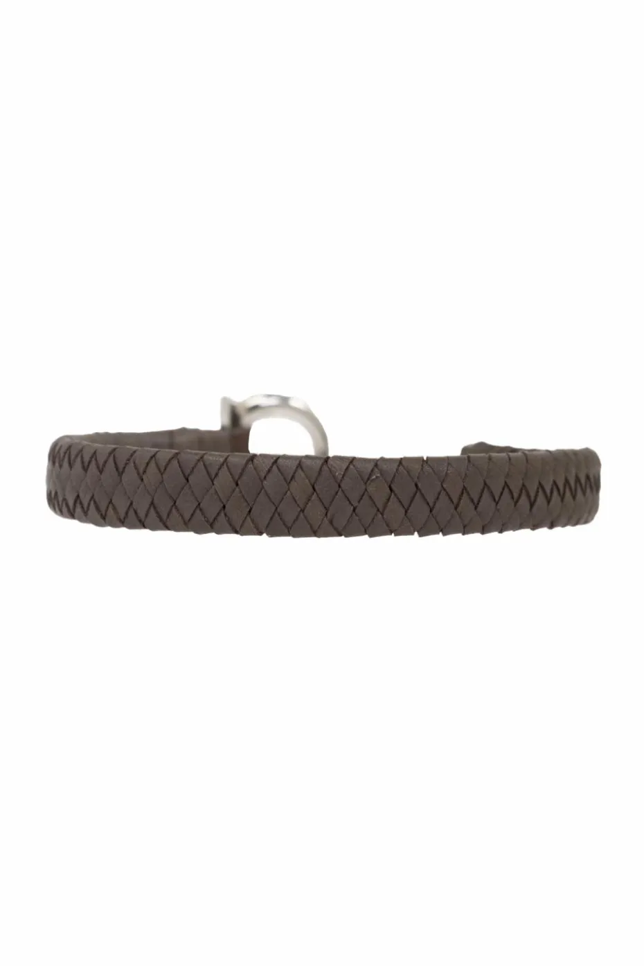 FERRAGAMO BROWN Leather bracelet