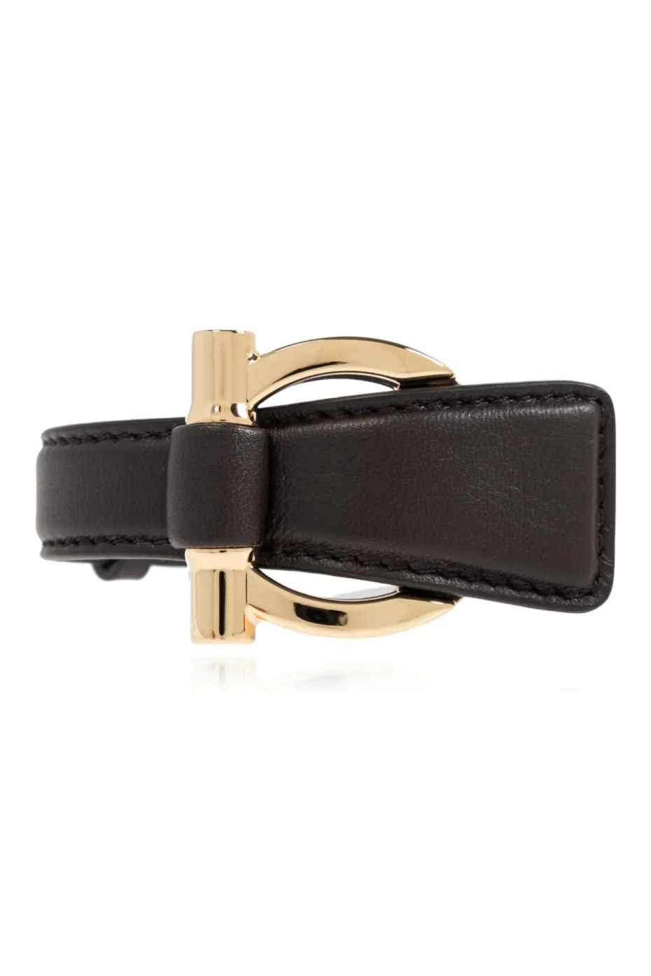 FERRAGAMO BROWN Leather bracelet