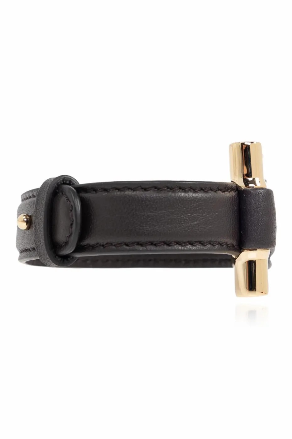 FERRAGAMO BROWN Leather bracelet