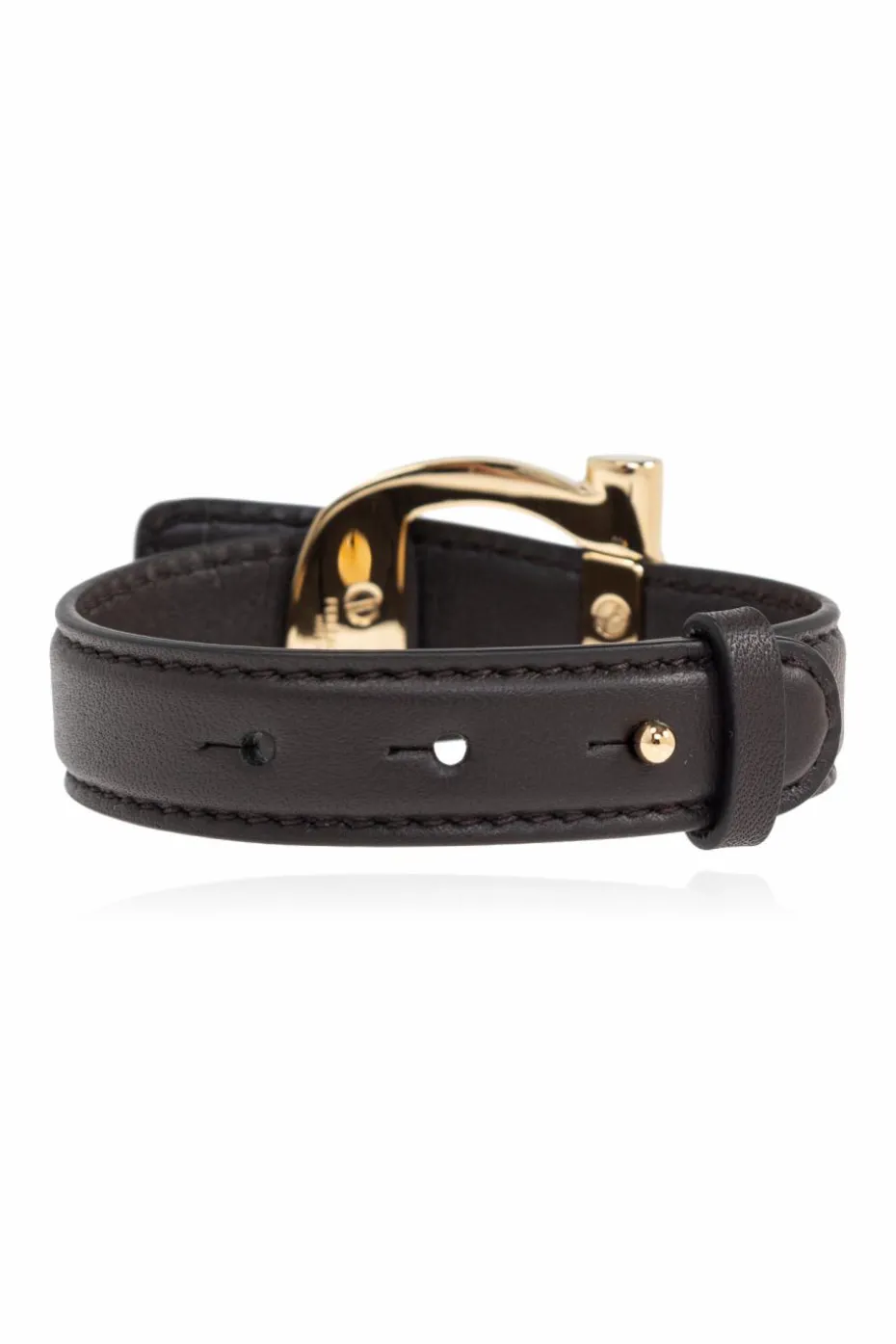 FERRAGAMO BROWN Leather bracelet