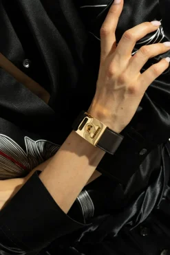 FERRAGAMO BROWN Leather bracelet