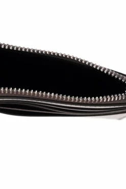 FERRAGAMO BROWN Leather card holder