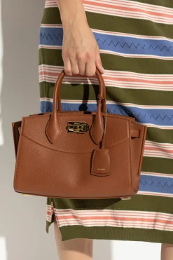 FERRAGAMO BROWN Leather handbag