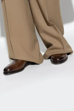 FERRAGAMO BROWN Leather Oxford shoes