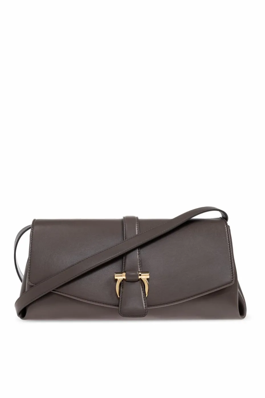 FERRAGAMO BROWN Leather shoulder bag