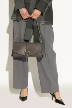FERRAGAMO BROWN Leather shoulder bag