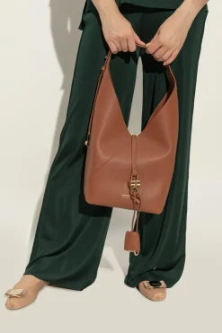 FERRAGAMO BROWN Leather shoulder bag