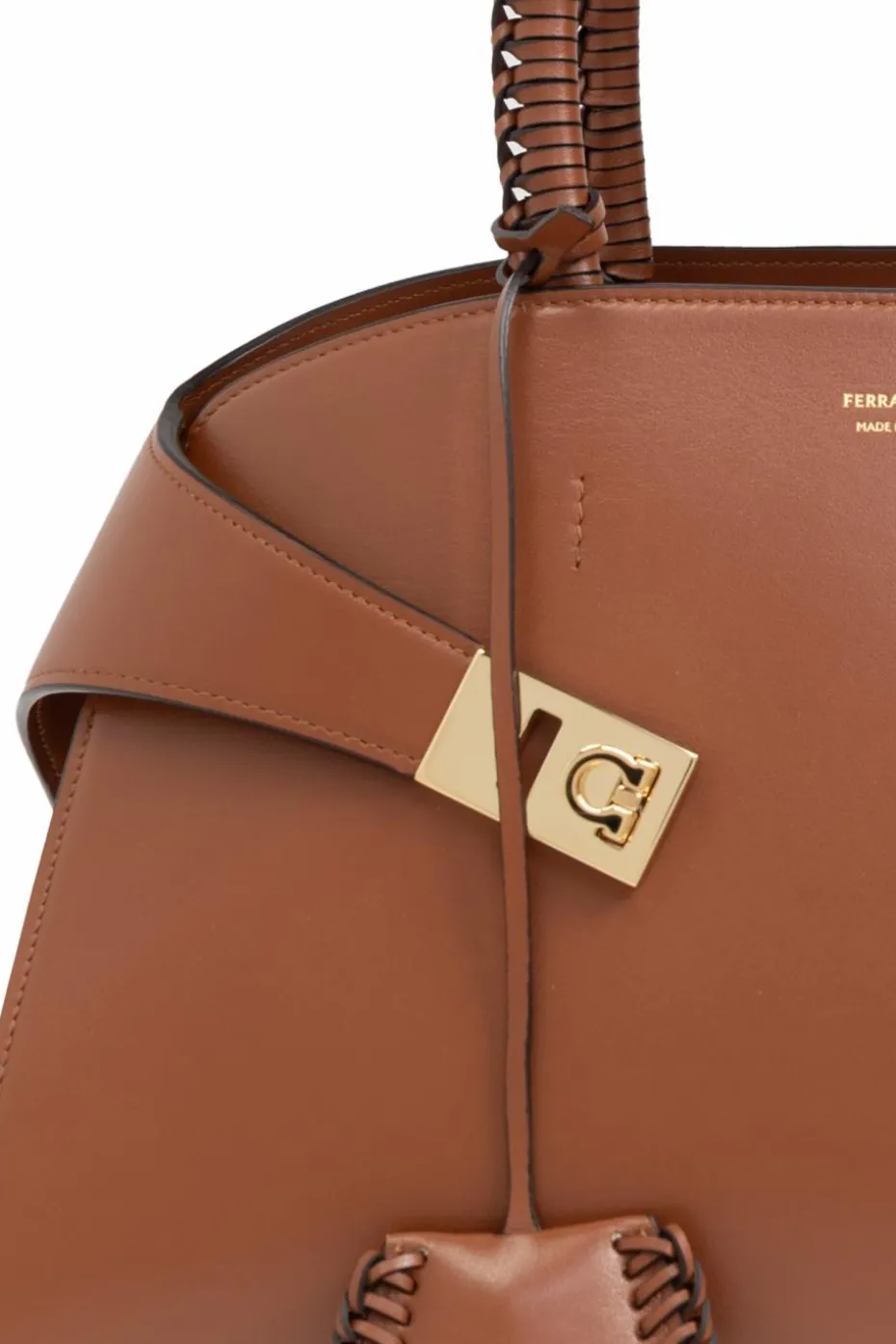 FERRAGAMO BROWN Shoulder Bag `Hug S`