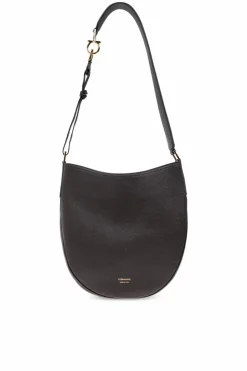 FERRAGAMO BROWN Shoulder bag "Noth-South Hobo Medium"