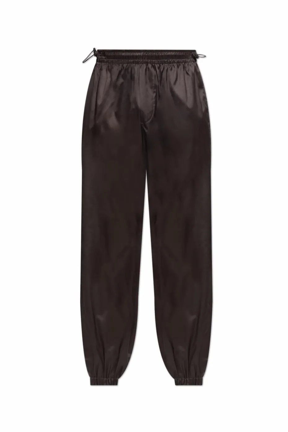 FERRAGAMO BROWN Silk pants