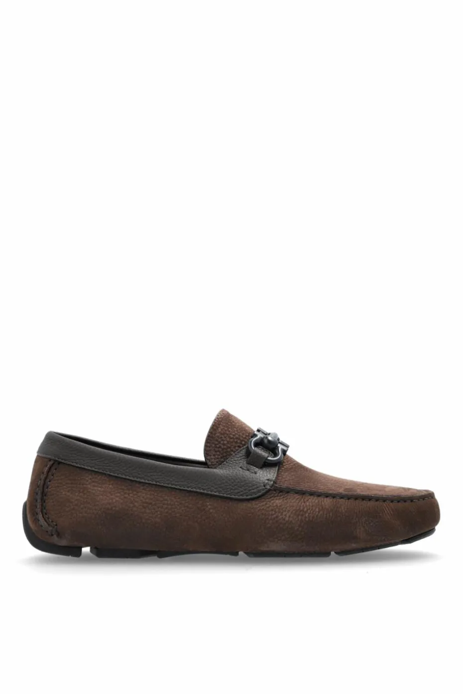 FERRAGAMO BROWN Suede loafers "Parigi New"