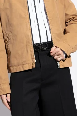 FERRAGAMO BROWN Two-sided strap