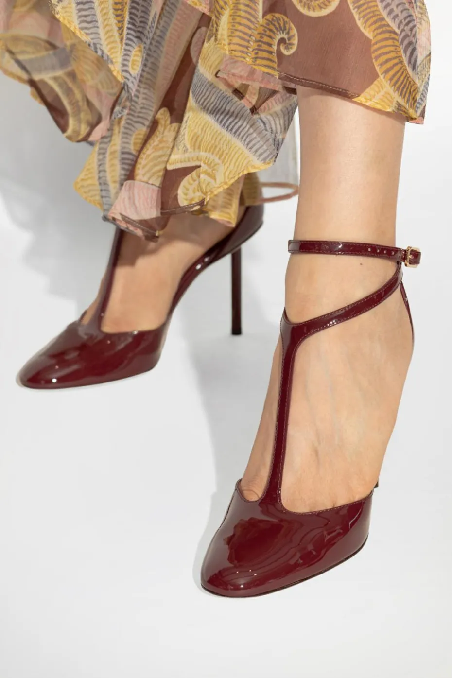 FERRAGAMO BURGUNDY High heels Lusandra